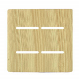 Placa 4x4 4 Interruptor - Novara Especiais Maple